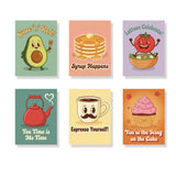 Retro Kitchen Fun - Mini Painting by numbers Set of 6