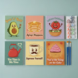 Retro Kitchen Fun - Mini Painting by numbers Set of 6