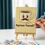 Retro Kitchen Fun - Mini Painting by numbers Set of 6