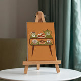 Retro Picnic Vibes - Mini Painting by numbers Set of 6