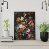 Paint by numbers Portræt af blomster i en blå vase