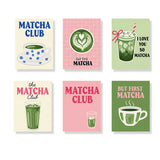 Sip & Rest Matcha Edition - Mini Painting by numbers Set of 6