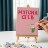 Sip & Rest Matcha Edition - Mini Painting by numbers Set of 6