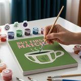 Sip & Rest Matcha Edition - Mini Painting by numbers Set of 6