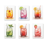 Sip & Splash - Mini Painting by numbers Set of 6