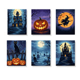 Kolekcja Upiorne Noce - Mini malowanie po numerach Zestaw 6 szt.