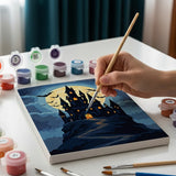 Kolekcja Upiorne Noce - Mini malowanie po numerach Zestaw 6 szt.