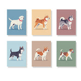 The Dog Days Collection - Mini Painting by numbers Set of 6