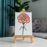 The Language of Flowers - Mini Painting by numbers Set of 6