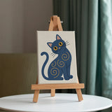 The Mod Cats Collection - Mini Painting by numbers Set of 6