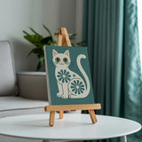 The Mod Cats Collection - Mini Painting by numbers Set of 6