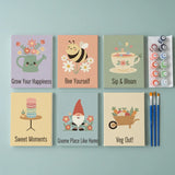 Whimsical Garden Party - Mini Painting by numbers Set of 6