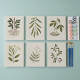 Vildblomstereng - Mini Paint by numbers Sæt med 6