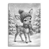 Cute Reindeer Dot Painting