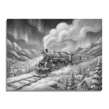 Polar Express 2 Dot Painting