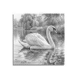 Swan Dot Painting