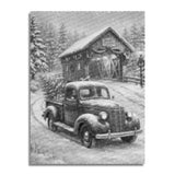 Santa's Car Dot Painting