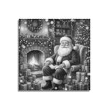 Santa Claus with Gifts Dot Painting