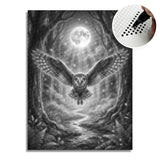 Owl in the Forest Dot Painting