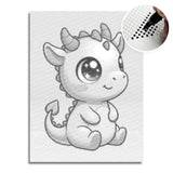 Baby Dragon Dot Painting