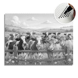 Happy Farm Cows Dot Painting