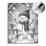 Snow Friends Dot Painting