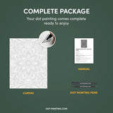 Floral Mandala Dot Painting