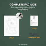 Baby Dragon Dot Painting