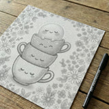 Happy Cups Dot Painting