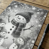 Snow Friends Dot Painting