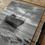 Old Boat Dot Painting