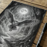 Owl in the Forest Dot Painting