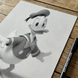Donald Duck Dot Painting