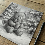 Winter Bear Dot Painting