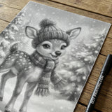 Cute Reindeer Dot Painting