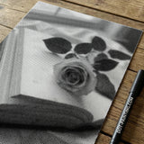 Rose with Book Dot Painting