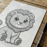 Lion Dot Painting