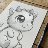Baby Dragon Dot Painting