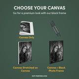 Women with a Wolf Dot Painting