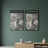 Deer with Flowers Dot Painting