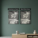 Winter Landscape Dot Painting