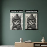 Winter Kitten Dot Painting