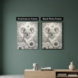 Koala with Flowers Dot Painting