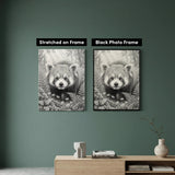 Red Panda with Flowers Dot Painting