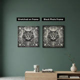 Cat with Flower Dot Painting