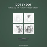 Cat with Flowers 2 Dot Painting