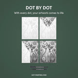 2 Graceful Cats Dot Painting