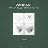 Flower Heart Dot Painting