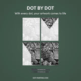 Botanical Panther Dot Painting