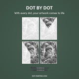 Christmas Owl in the Tree Dot Painting